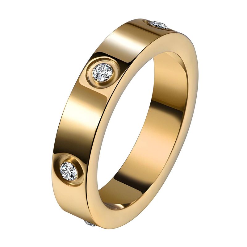 Ring, 18K Gold Plated Steel 1