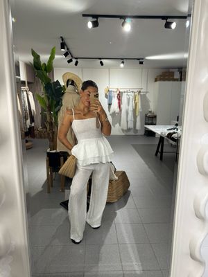 Conjunto 100% Linho - Top + Calça