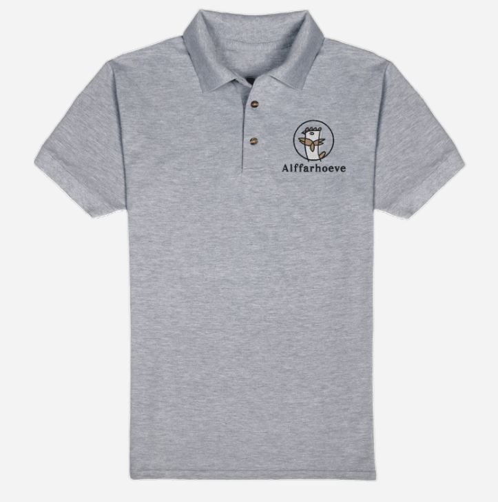 Poloshirtheren grijs