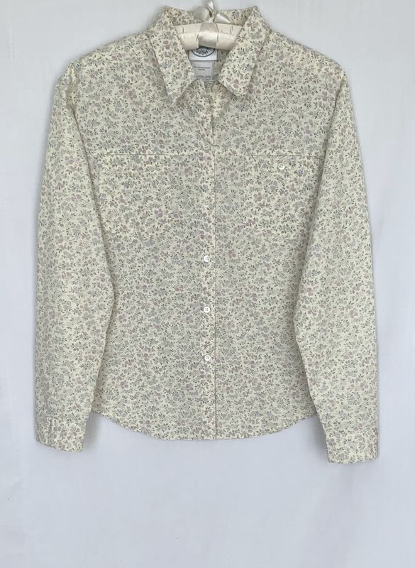 Laura Ashley cotton floral print blouse