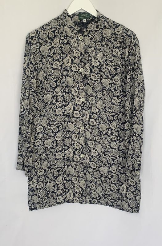 Marilyn Anselm viscose mandarin collar tunic