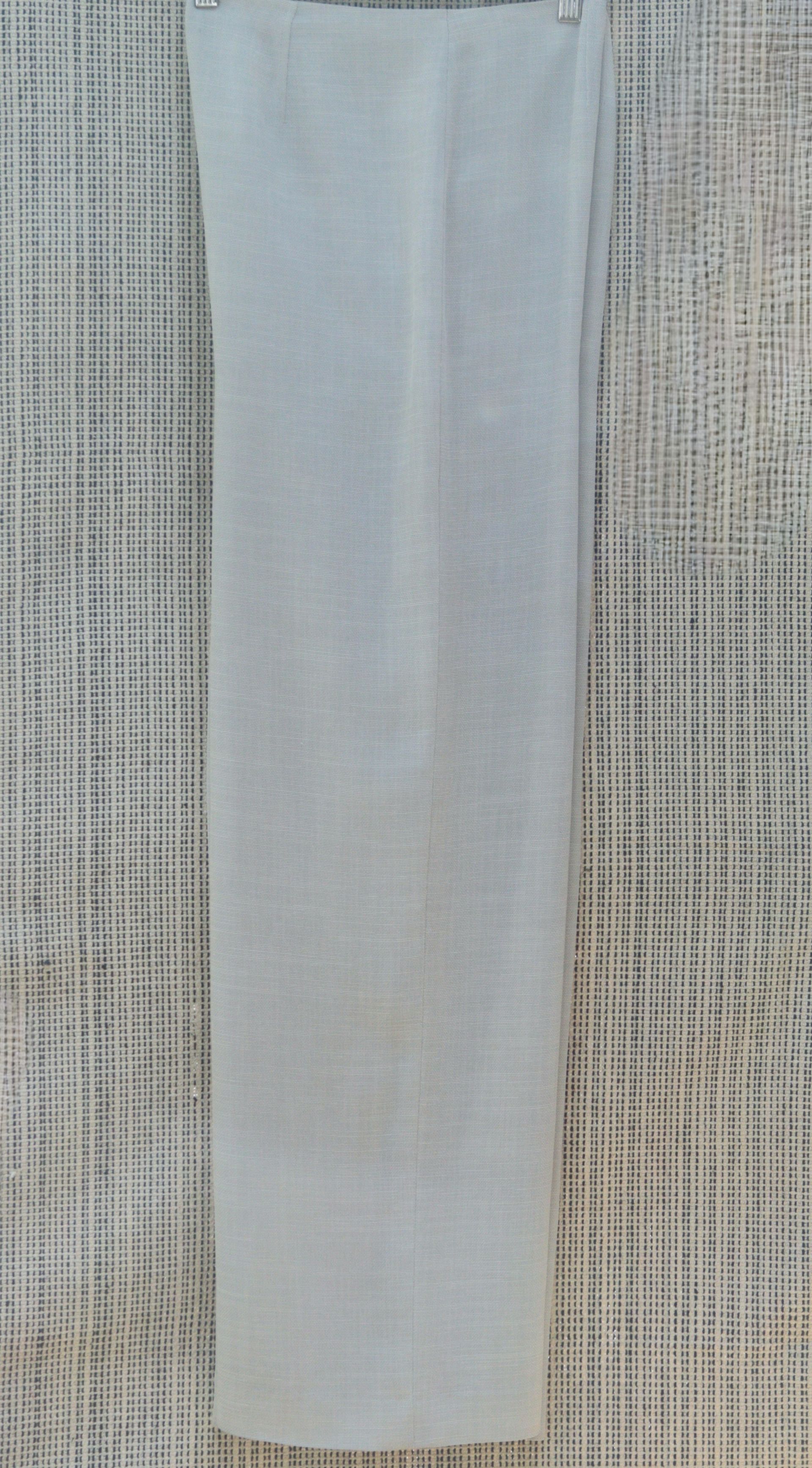 Planet pale blue-grey wide-leg  high-waisted trousers Size 16