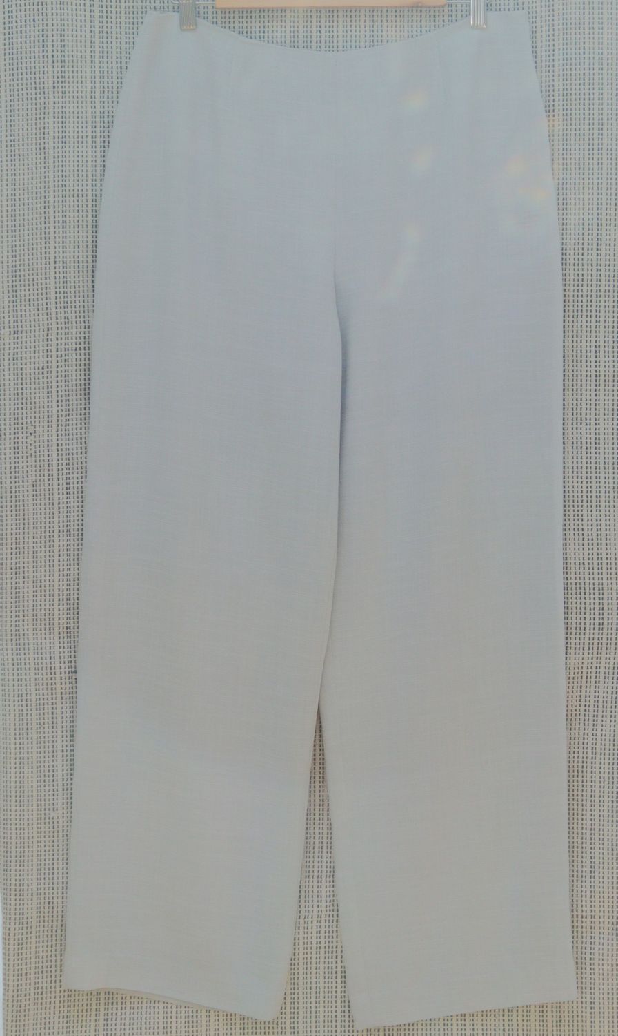 Planet pale blue-grey wide-leg  high-waisted trousers Size 16