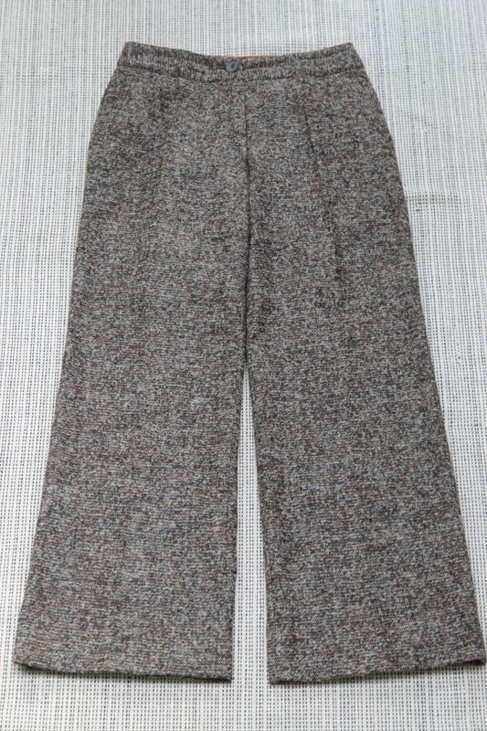 ​Caractère brown wool wide-leg trousers Size 44 UK 12