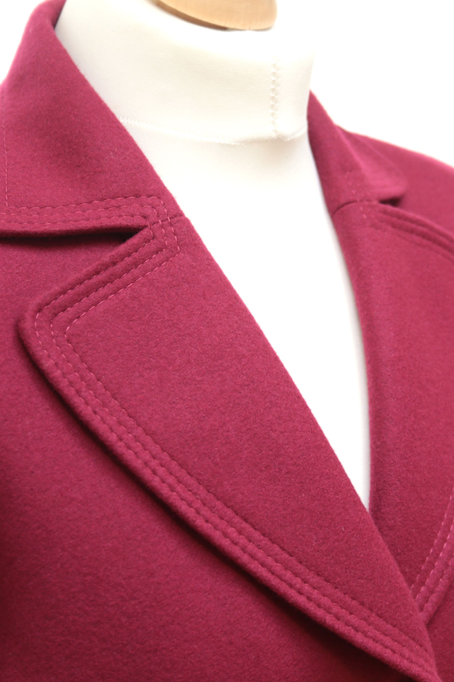 Caractère berry red-pink wool blend blazer Size 12
