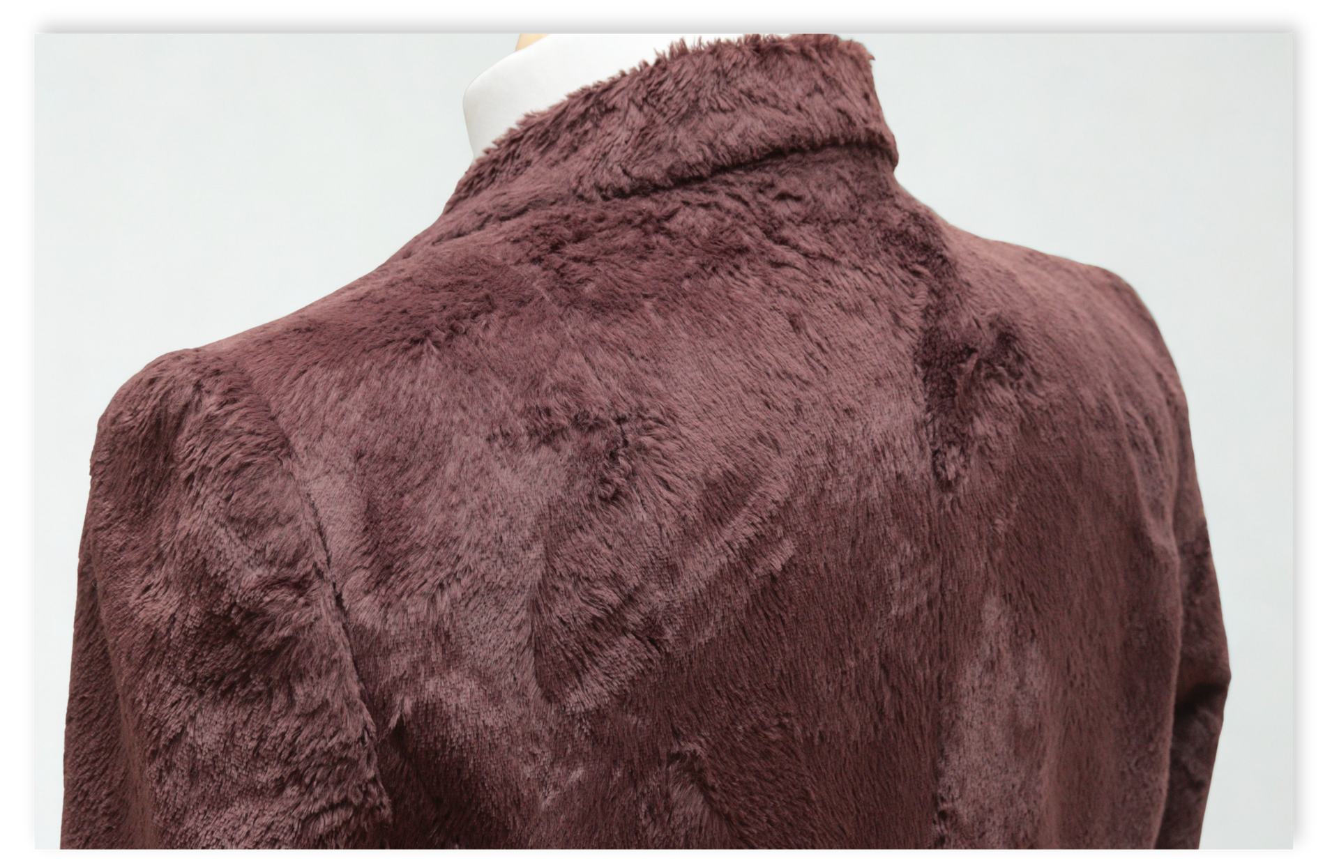 Jesiré chocolate brown faux fur blazer Size UK 8