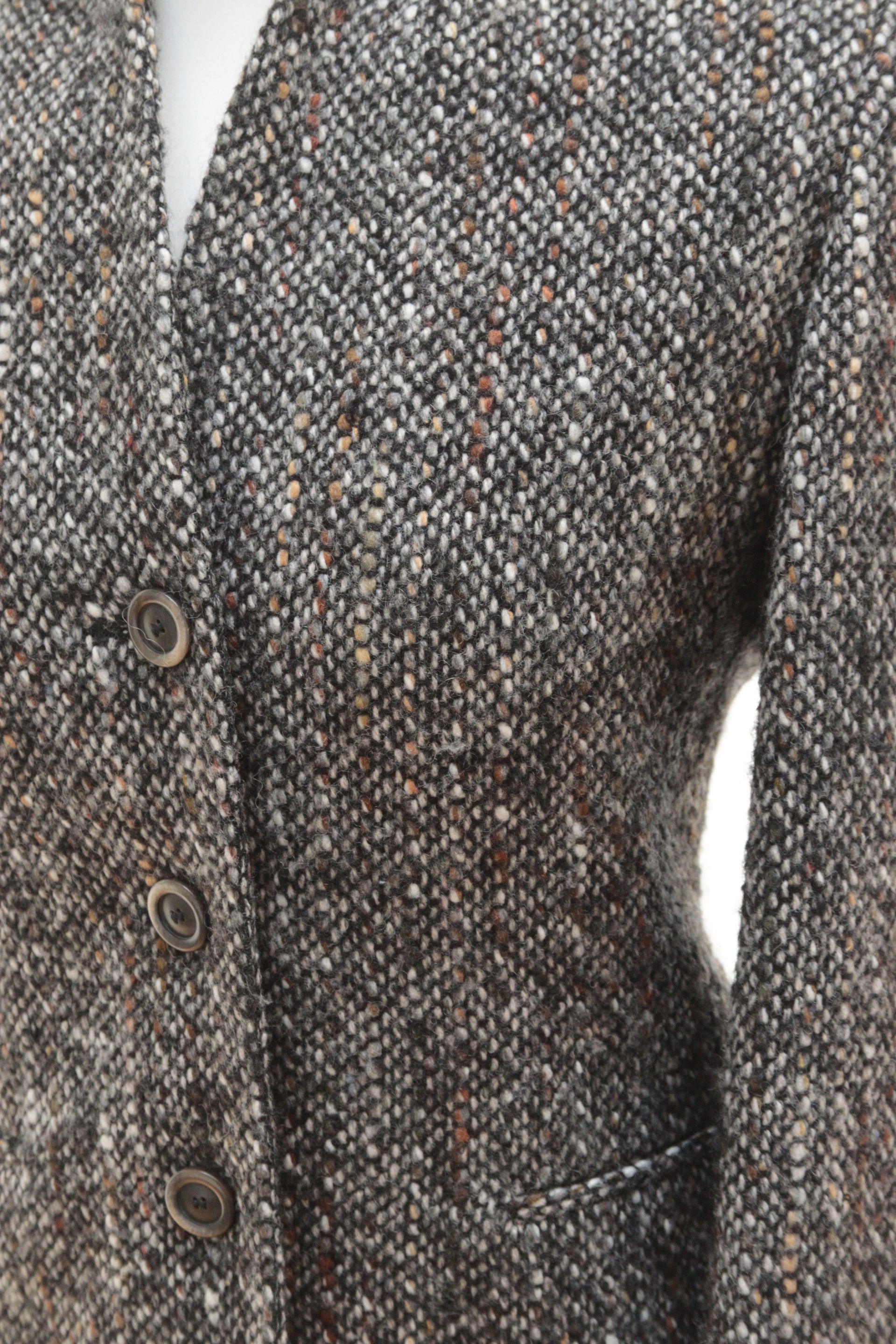 Patsy Seddon for Phase Eight flecked salt & pepper tweed jacket Size UK 10