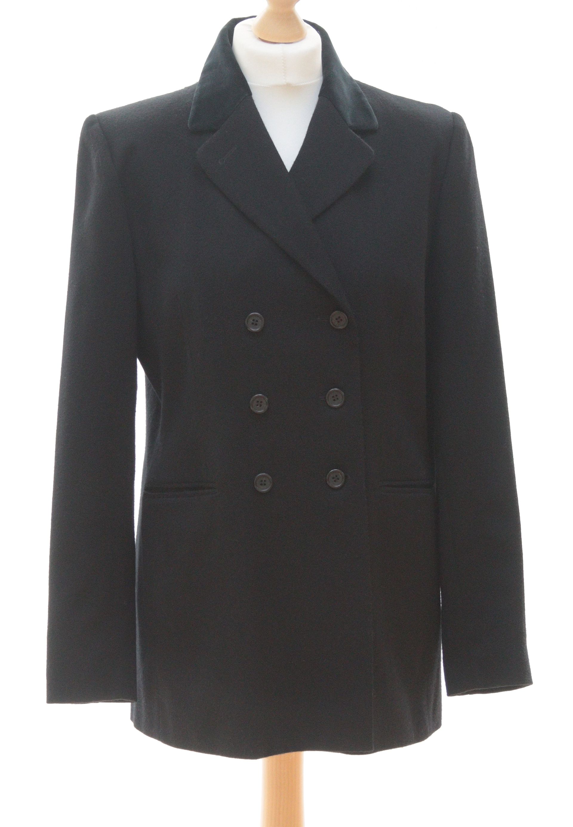 ​French Connection darkest navy longline wool jacket Size UK 14