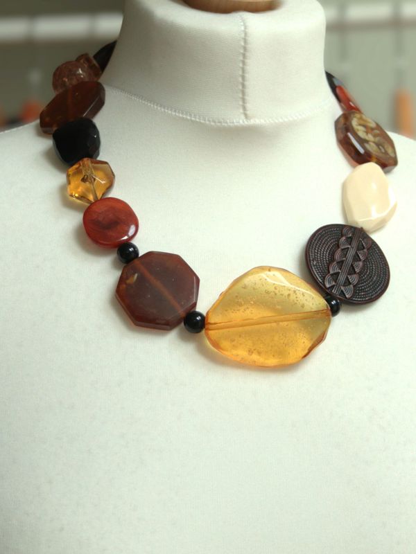 Angie Gooderham resin statement necklace