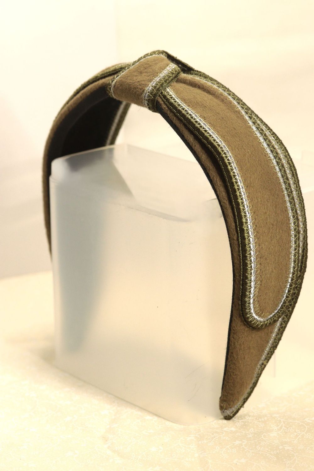 ​Jennifer Ouellette Olive Felt Knot Headband