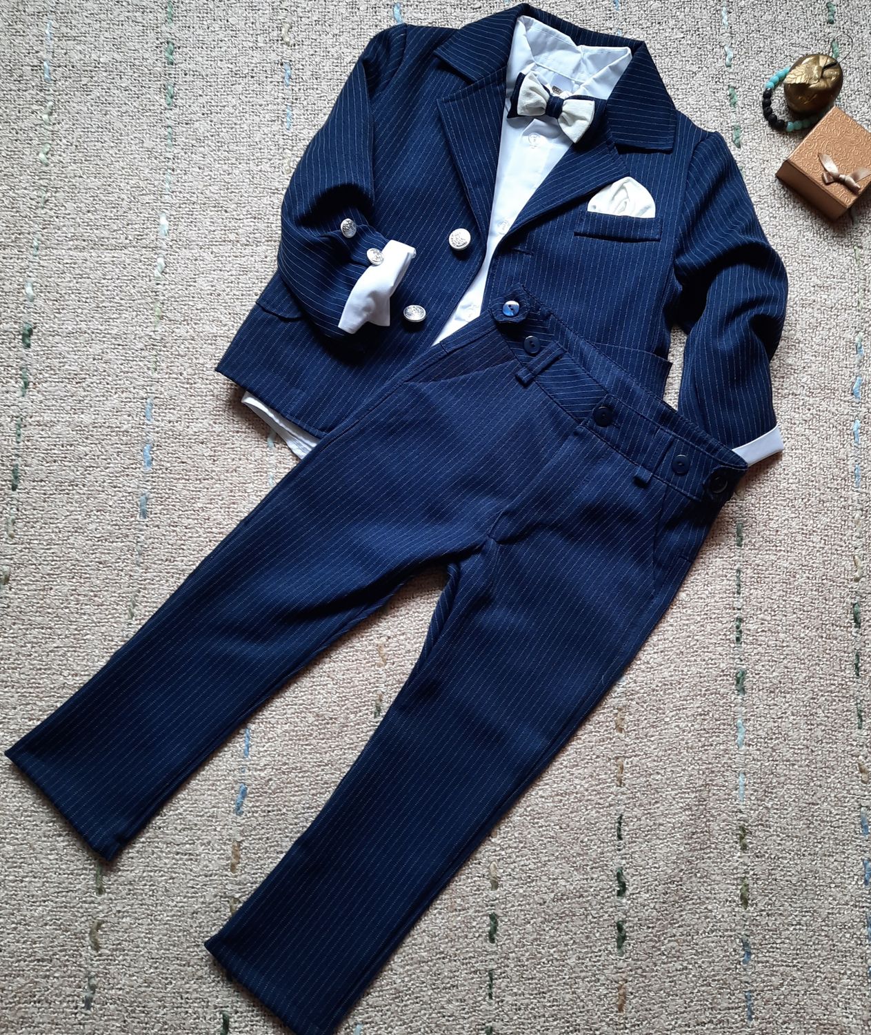 Garnitur dla chłopca granatowy FOLLETTI