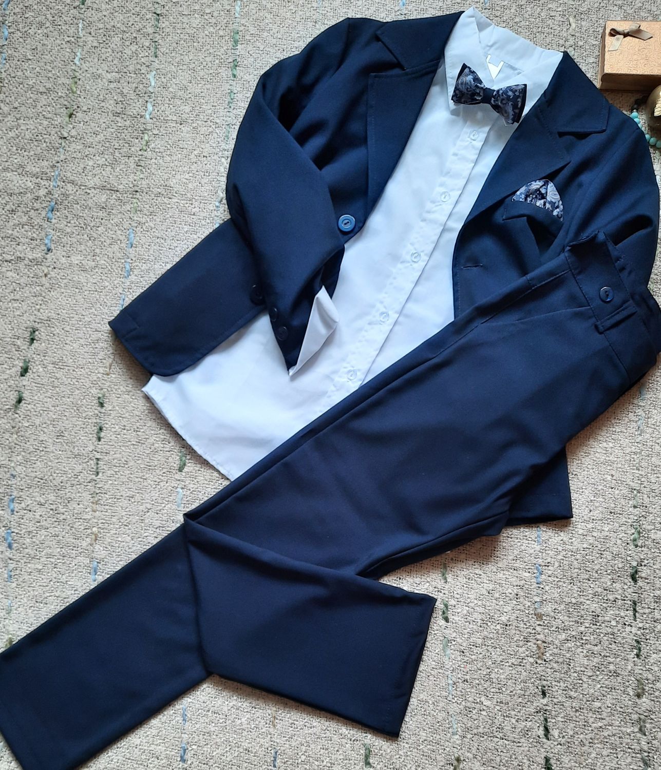 Garnitur dla chłopca granatowy FOLLETTI