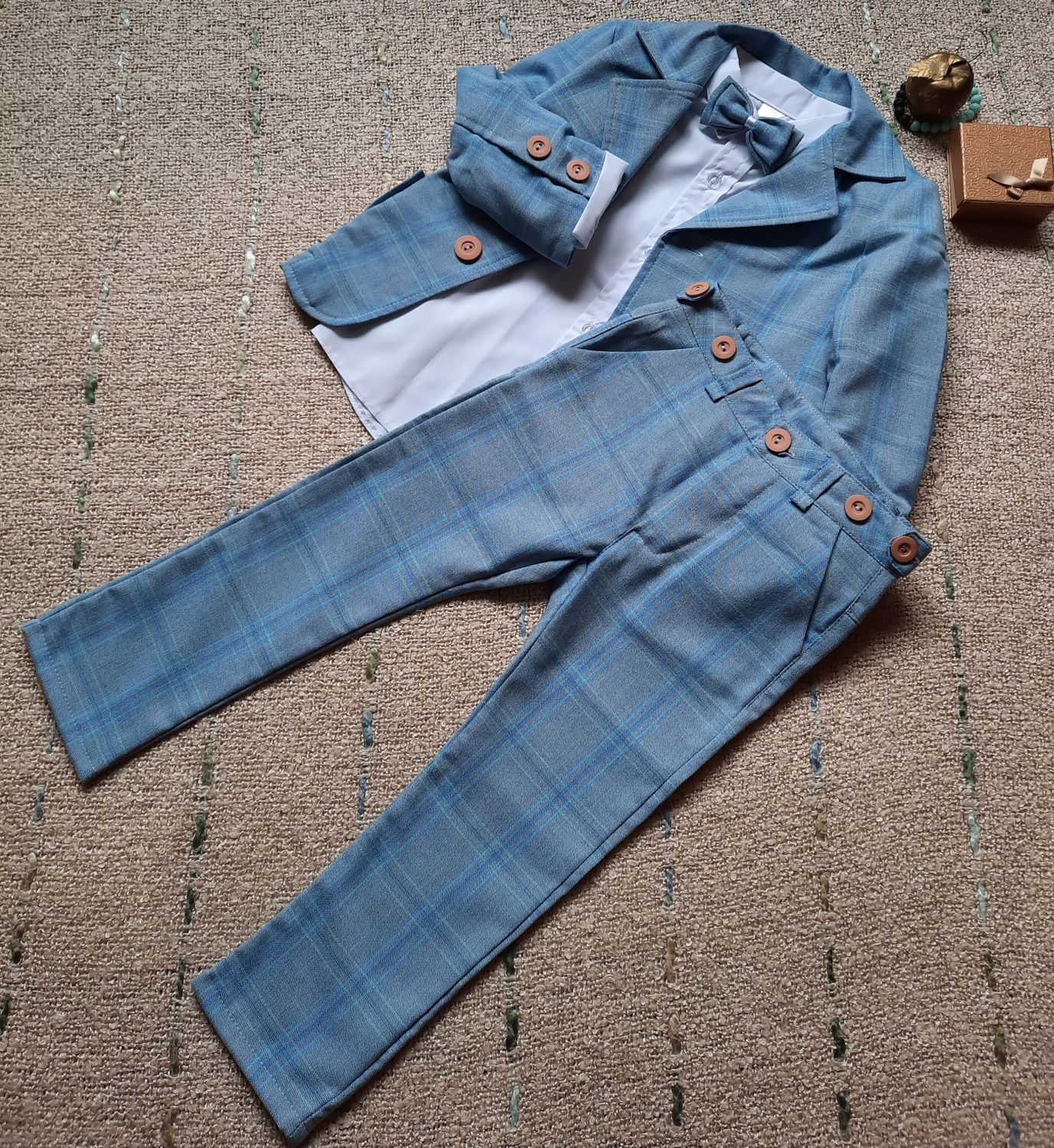 Garnitur dla chłopca niebieski FOLLETTI