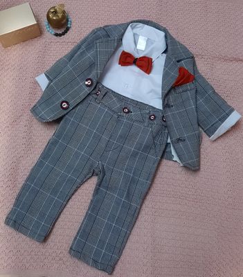 Garnitur do chrztu szary FOLLETTI Garnitur do chrztu szary FOLLETTI