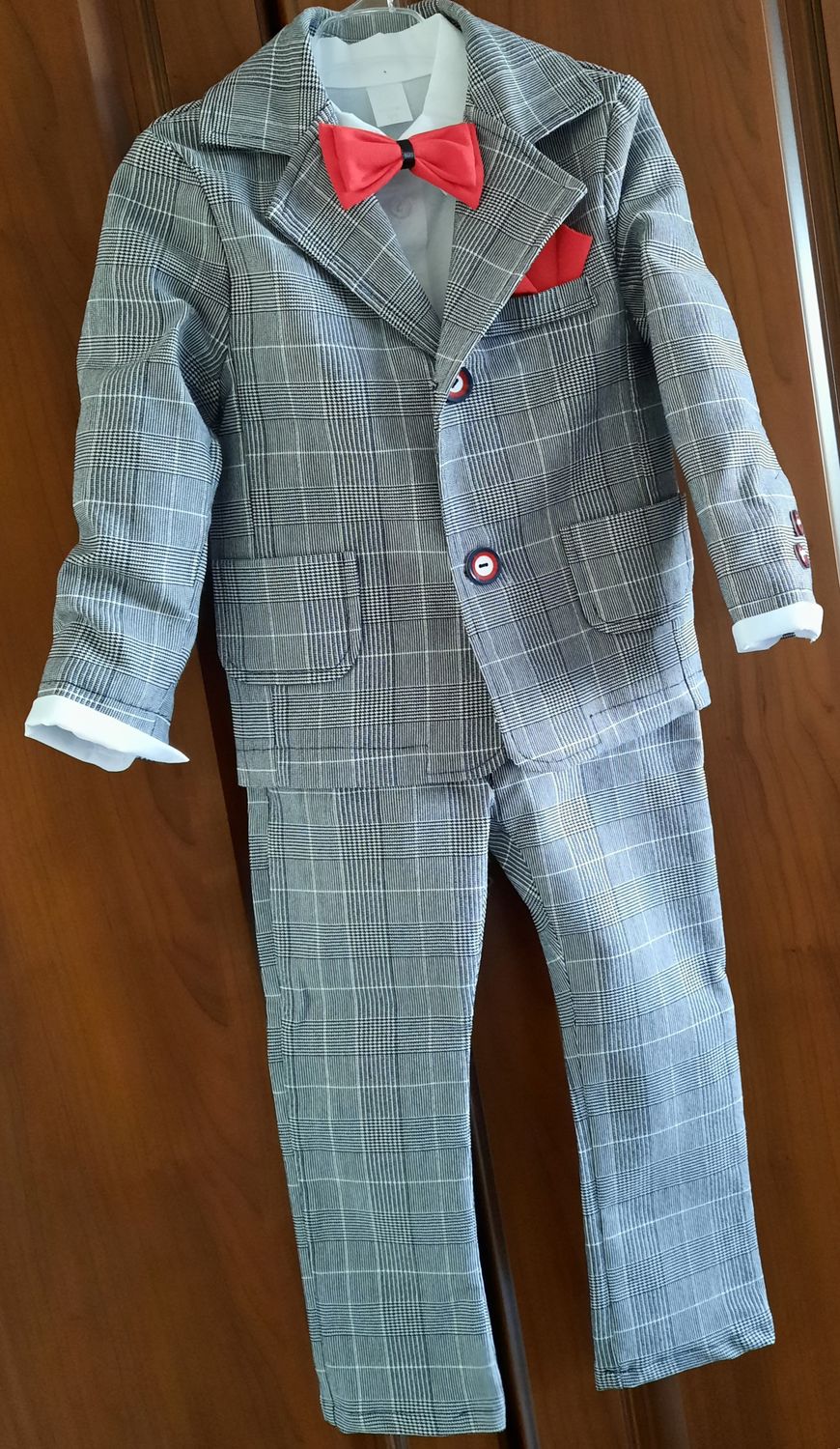 Garnitur dla chłopca szary FOLLETTI