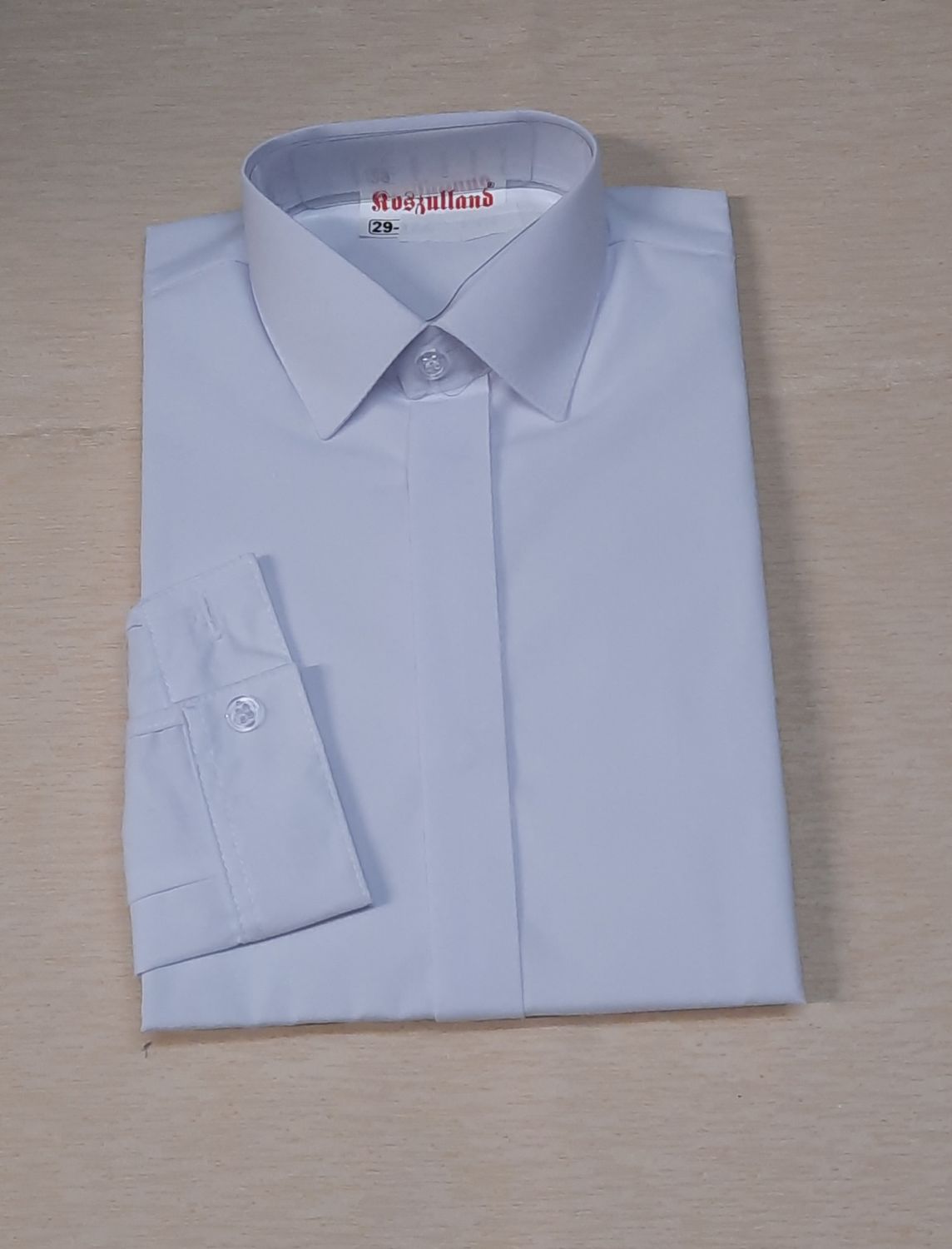 Biała koszula dla chłopca z długim rękawem