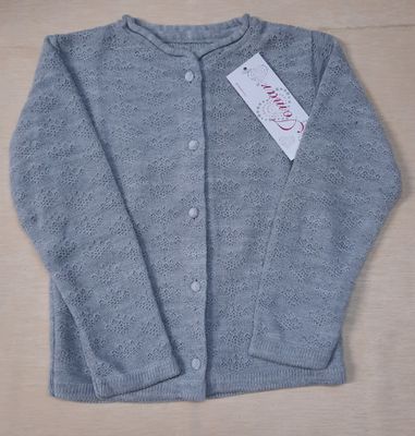 Sweter dla dziewczynki w kolorze szarym