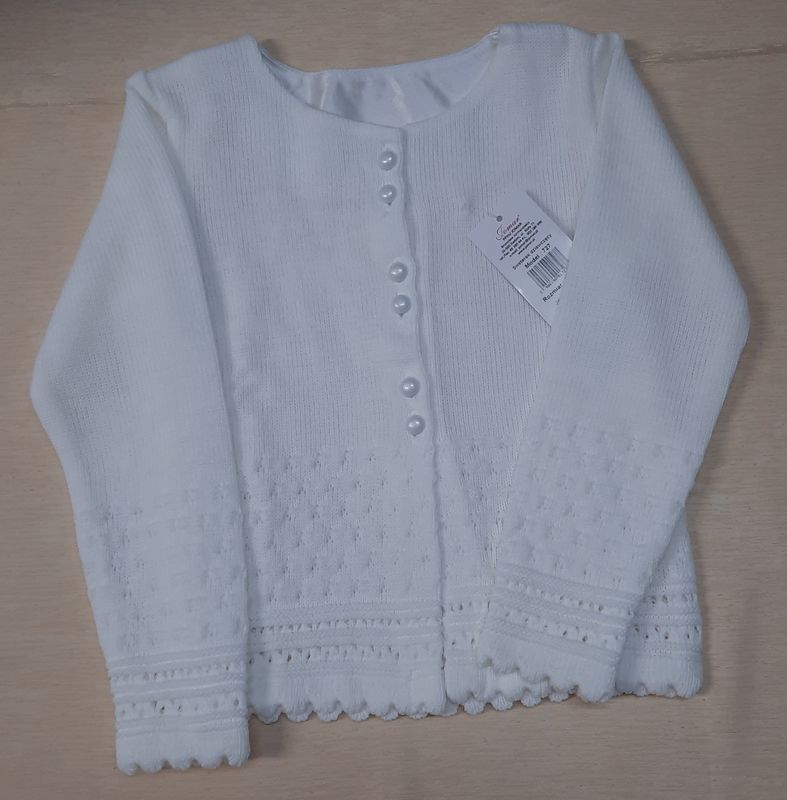 Sweter dla dziewczynki w kolorze białym