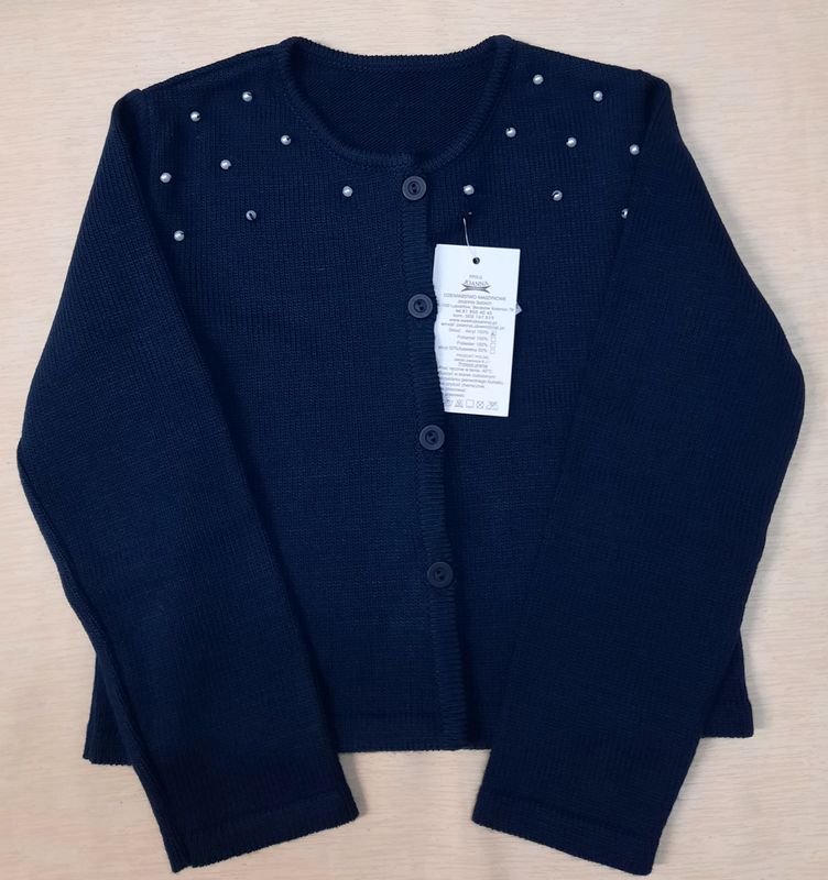 Sweter dla dziewczynki w kolorze granatowym