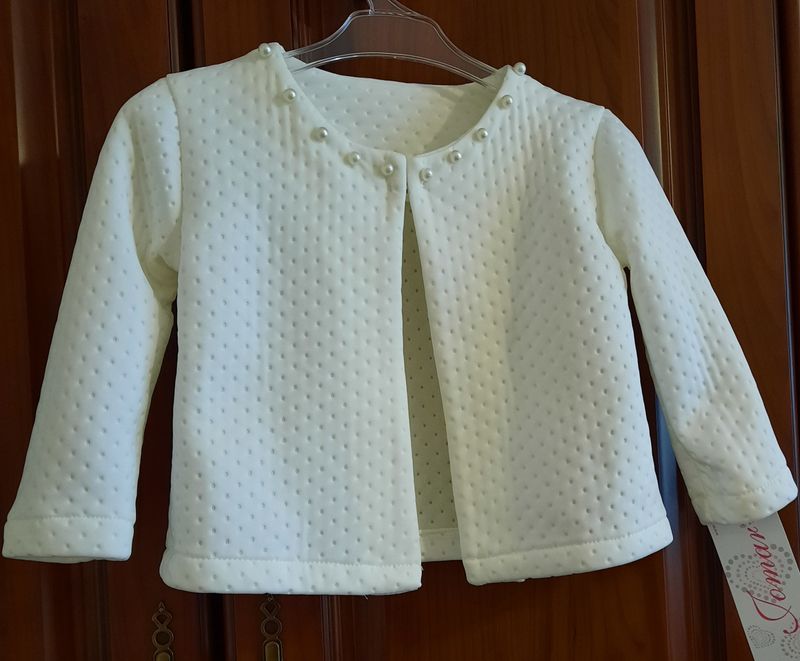 Bolerko dla dziewczynki w kolorze ecru Bolerko dla dziewczynki w kolorze ecru