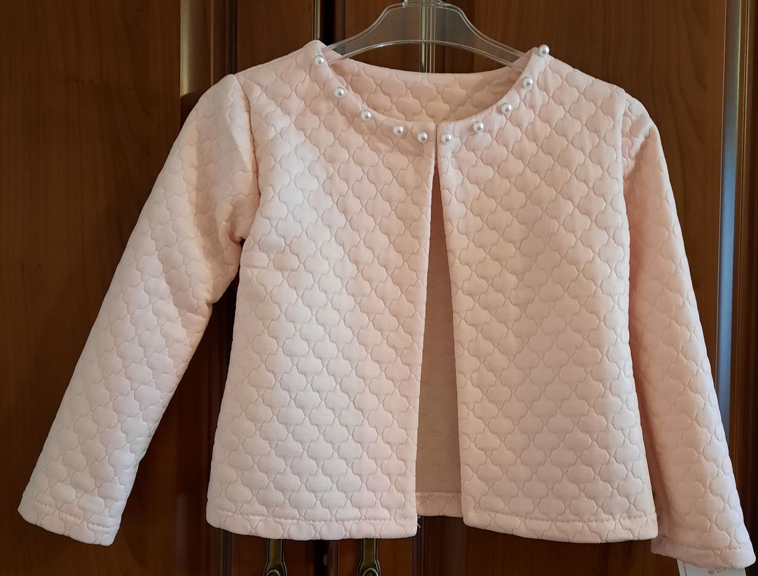 Bolerko dla dziewczynki w kolorze różowym