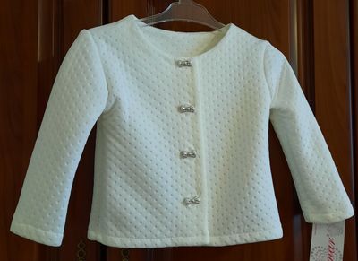 Żakiet dla dziewczynki w kolorze ecru