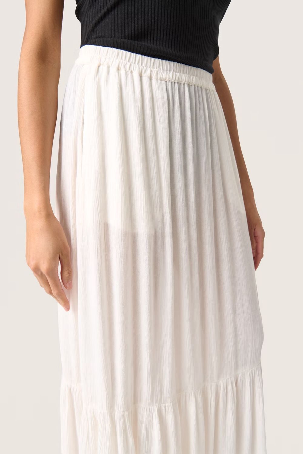 SOAKED ELONOR MAXI SKIRT, COLOUR: WHITE, SIZE: XS