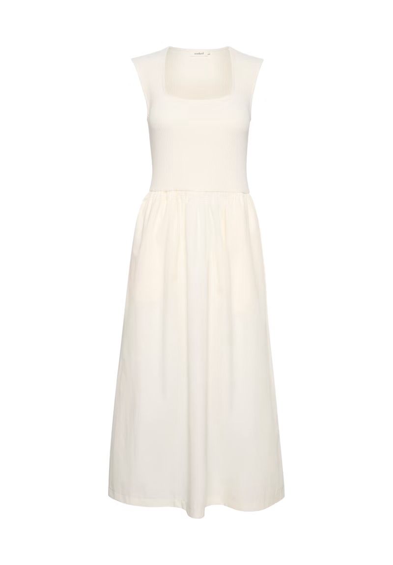 SOAKED SIMONE PHOEBE MIDI DRESS, COLOUR: WHITE, SIZE: XS
