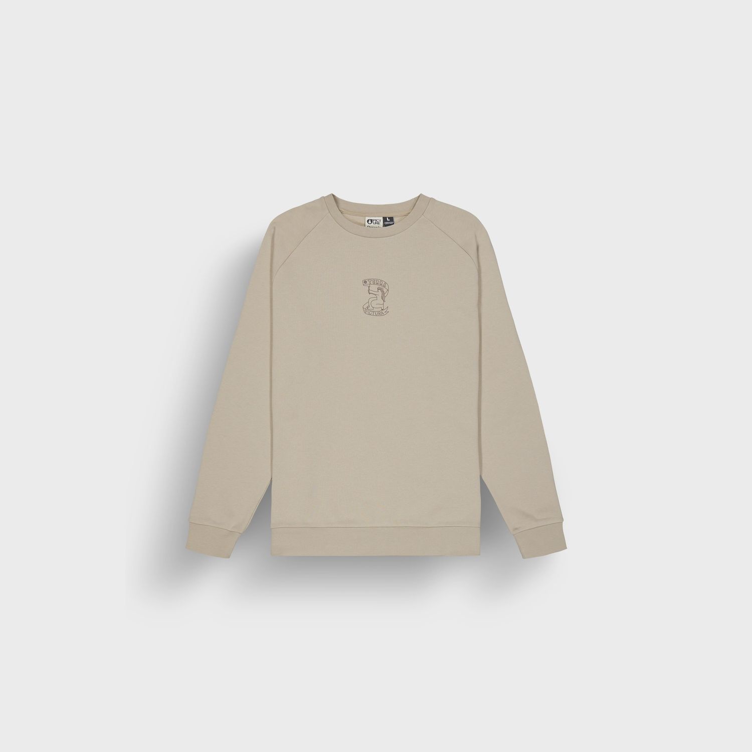 PICTURE ORGANIC TERRA CREW SWEATER, COLOUR: TAUPE, SIZE: MEDIUM