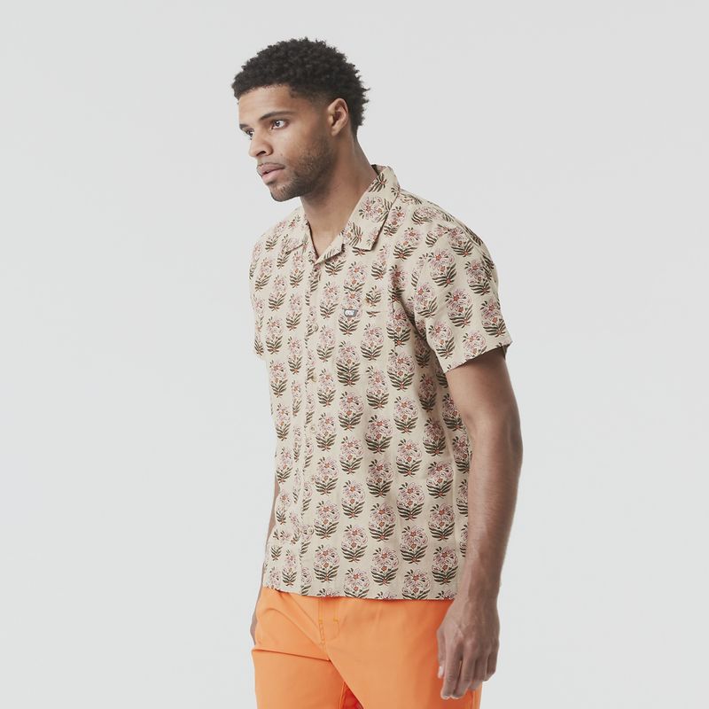 PICTURE ORGANIC MOKARA SHORT SLEEVE BUTTON UP SHIRT