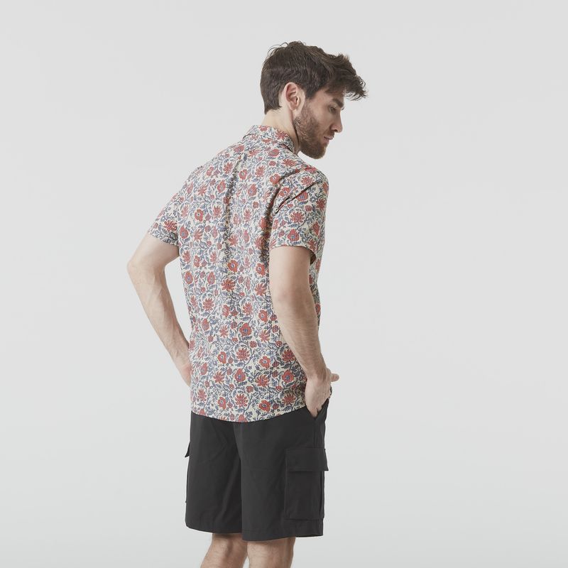 PICTURE ORGANIC KLIVOX PRINTED SHORT SLEEVE BUTTON UP SHIRT