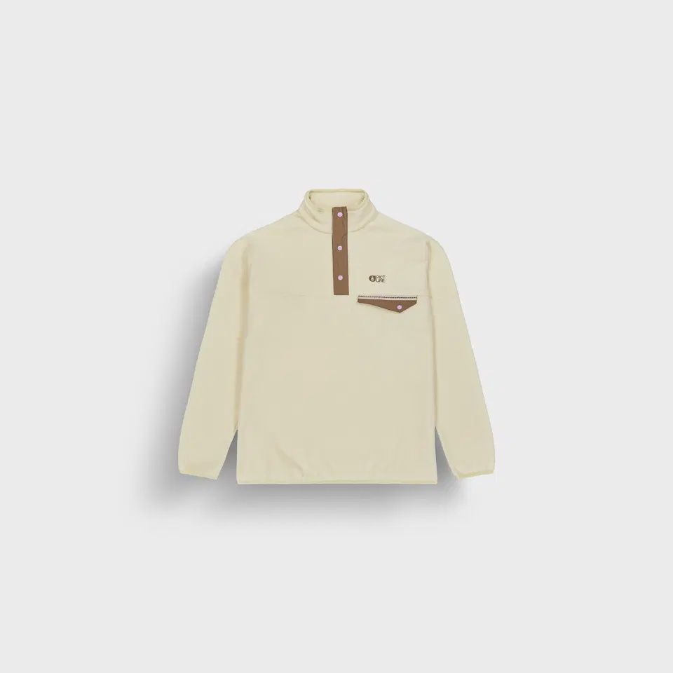 PICTURE ORGANIC ARCCA 1/4 FLEECE TOP, COLOUR: WOOD ASH, SIZE: MEDIUM