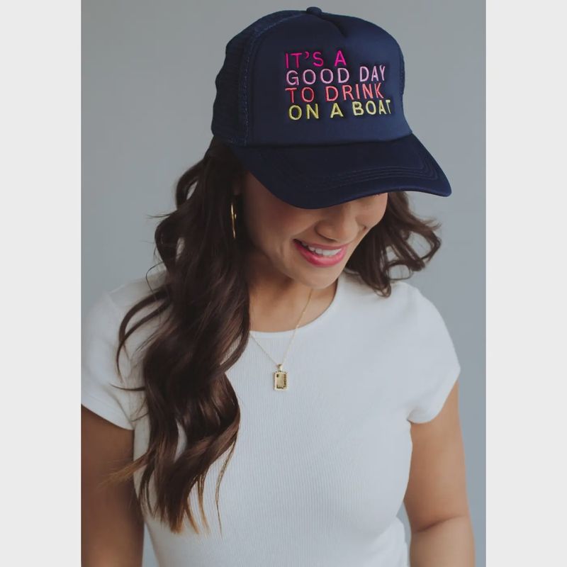 PANACHE DRINK ON A BOAT TRUCKER HAT
