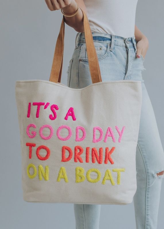 PANACHE DRINK ON A BOAT TOTE