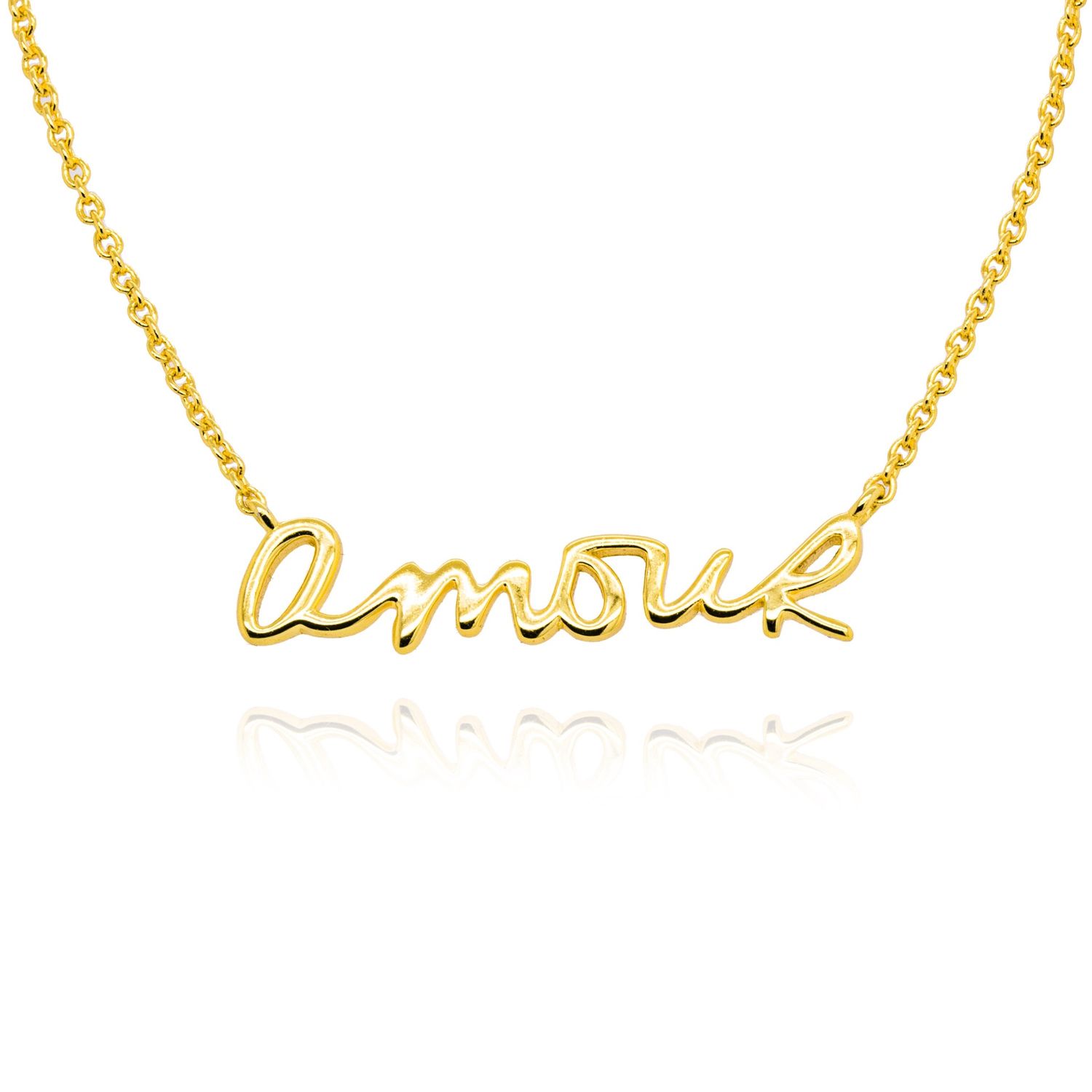 HAYES FINE JEWELRY 025 AMOUR NECKLACE, METAL: GOLD VERMEIL