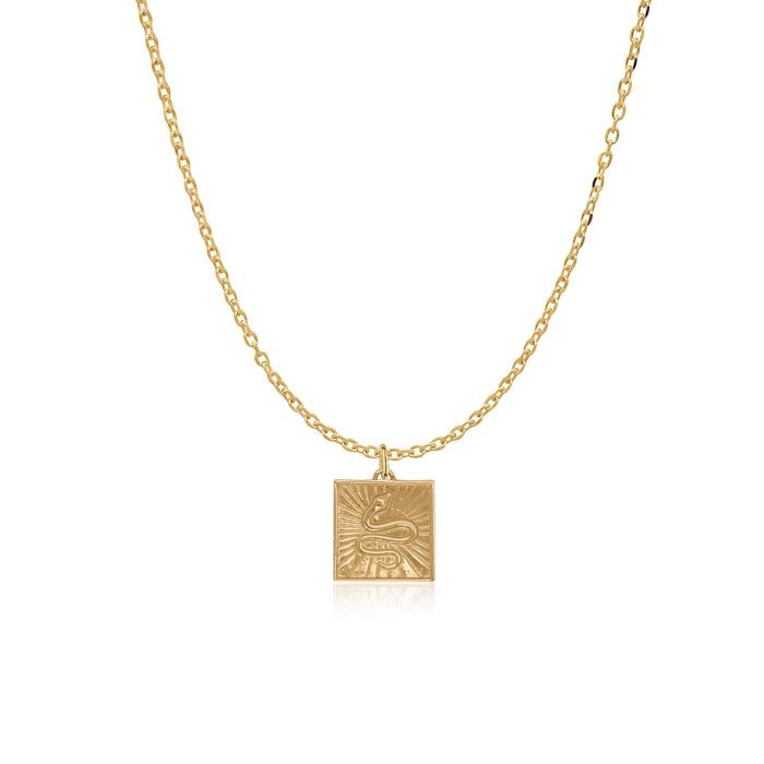 HAYES FINE JEWELRY 012 GOLD VIPER PENDANT NECKLACE, METAL: 10K YELLOW GOLD