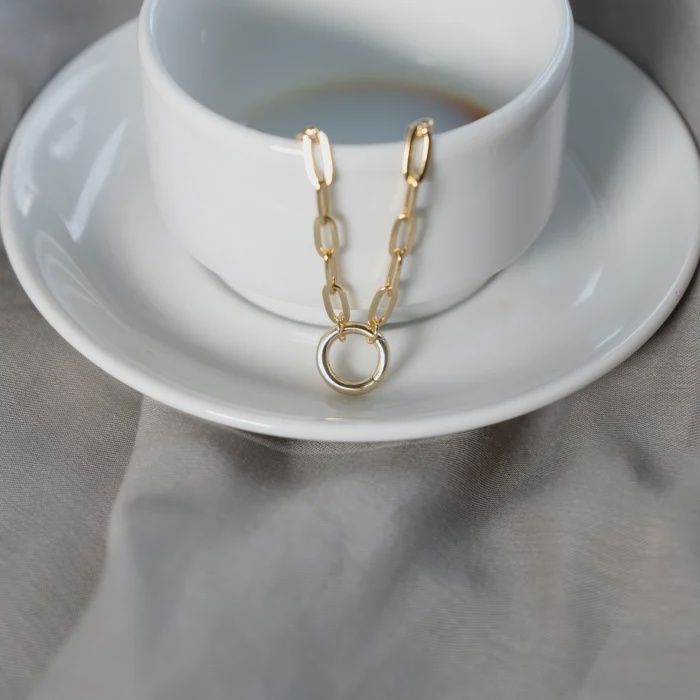 HAYES FINE JEWELRY HF26 GV 12MM PAPERCLIP BRACELET