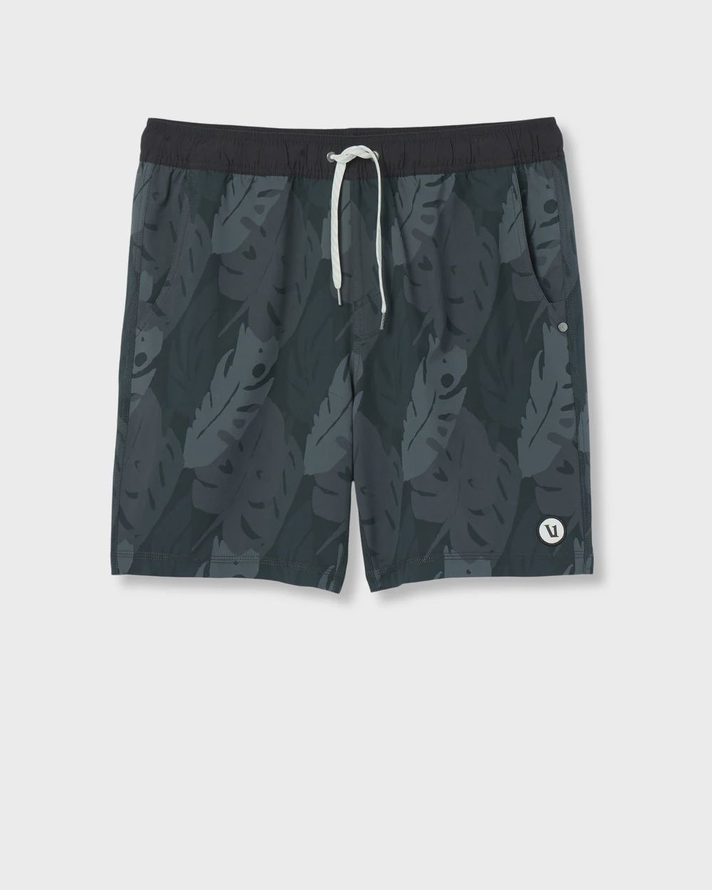 VUORI MEN&#39;S V302 KORE SHORT, COLOUR: BLV/BLK LEAVES, SIZE: SMALL