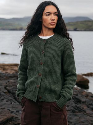 FINISTERRE WOMEN'S MORA WOOL KNIT CARDIGAN