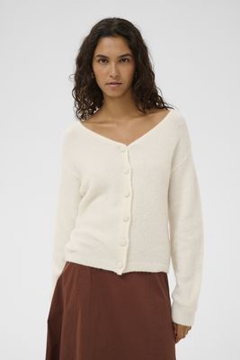 SOAKED ANINA ALPACA &amp; WOOL V NECK CARDIGAN