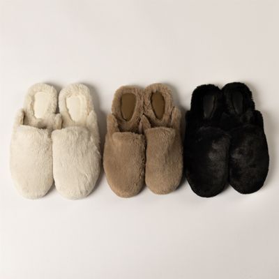 LYLA &amp; LUXE FAUX FUR MULE