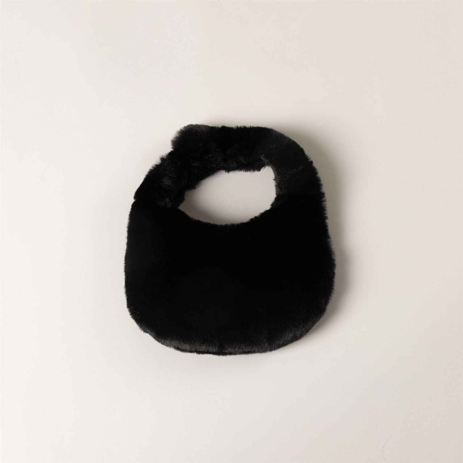 LYLA &amp; LUXE FAUX FUR PERFECT PURSE, COLOUR: BLACK
