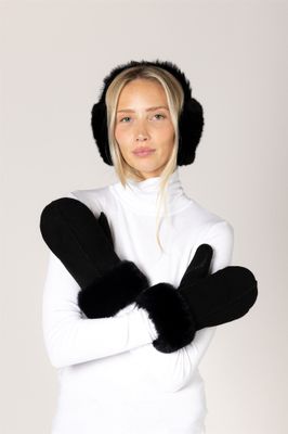 LYLA &amp; LUXE FAUX SUEDE LUXE MITTENS