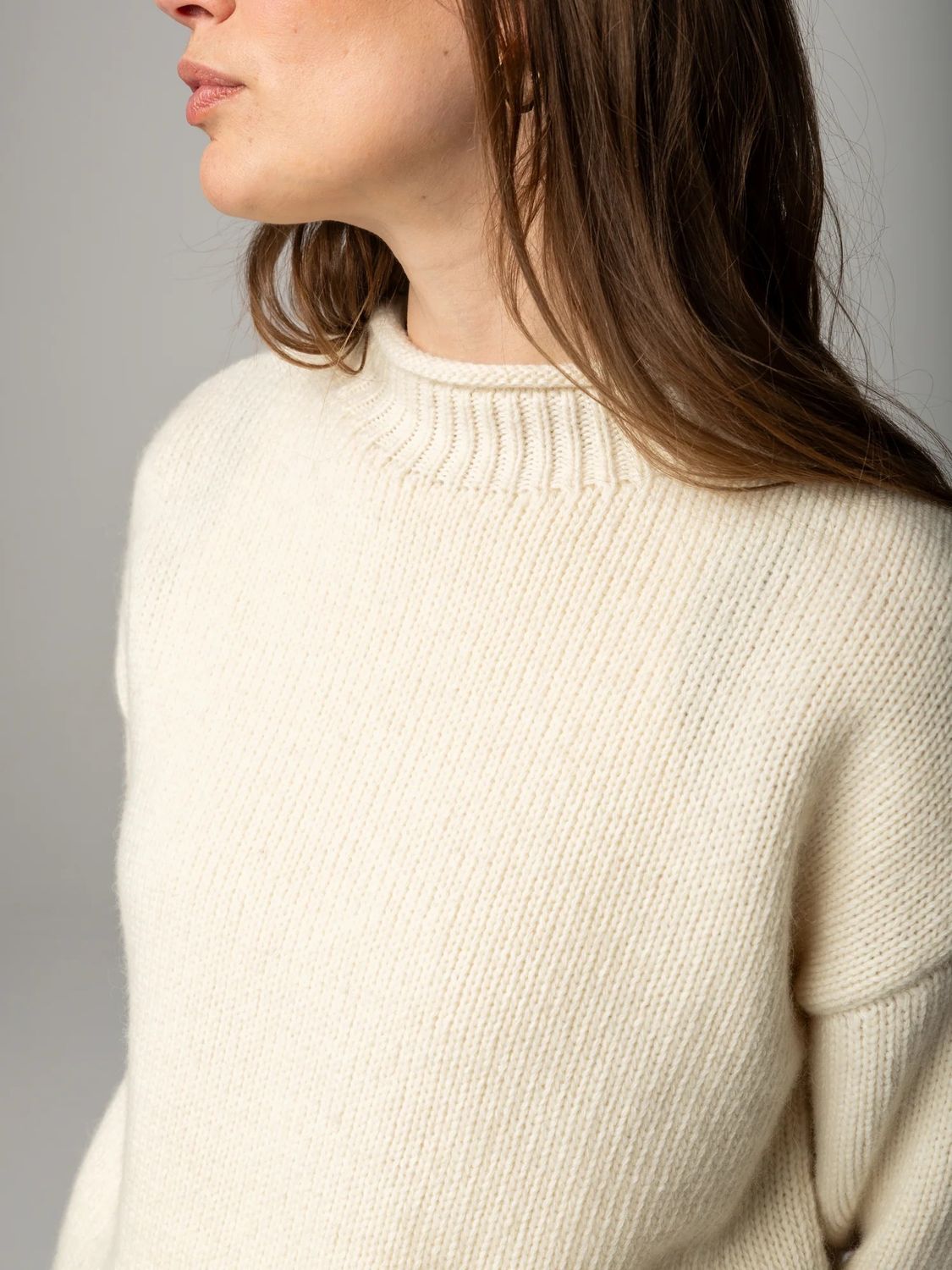 FINISTERRE WOMEN'S TARAN JUMPER, COLOUR: ECRU, SIZE: XS/4