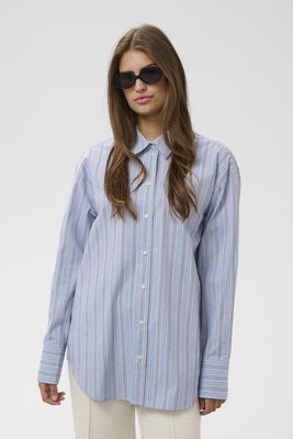 SOAKED NOELLE STRIPED LONG SLEEVE BUTTON UP