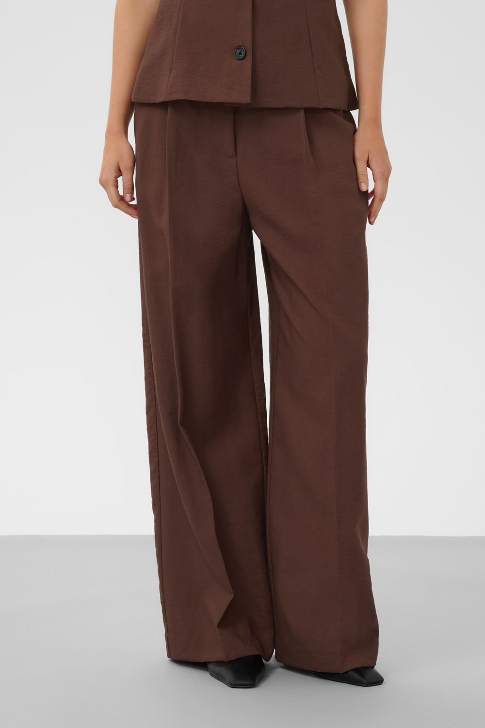 SOAKED SEMIKI TROUSER, COLOUR: BROWN STONE, SIZE: XS