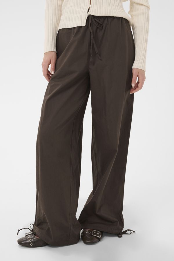 ST TROPEZ SOAMES TROUSER, COLOUR: CHOCOLATE, SIZE: XS