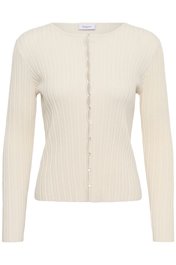 ST TROPEZ SIGRIDA KNIT CARDIGAN, COLOUR: ICE, SIZE: XS