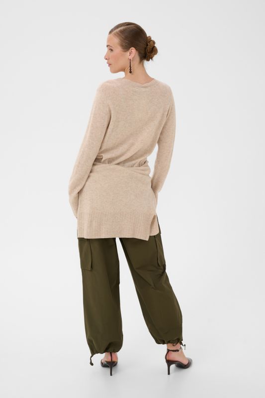 CULTURE TAIA ARROW CASHMERE/WOOL KNIT CARDIGAN