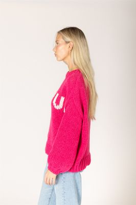 LYLA &amp; LUXE LAINEY HAND KNIT AMOUR SWEATER